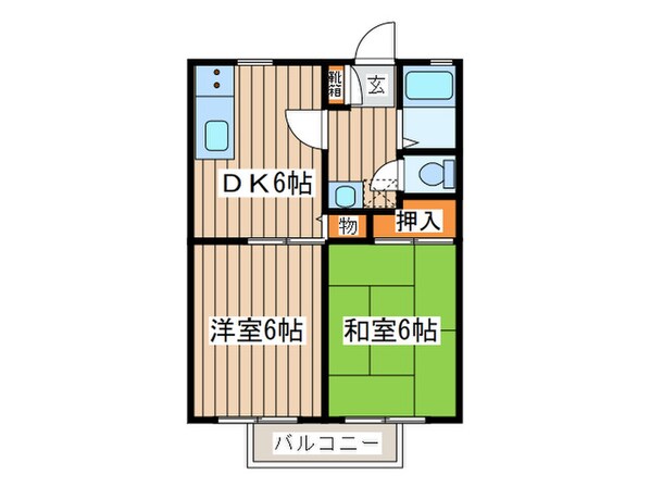 エバーグリーン大富の物件間取画像